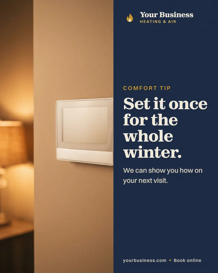 Sample post: Set it once for the whole winter.